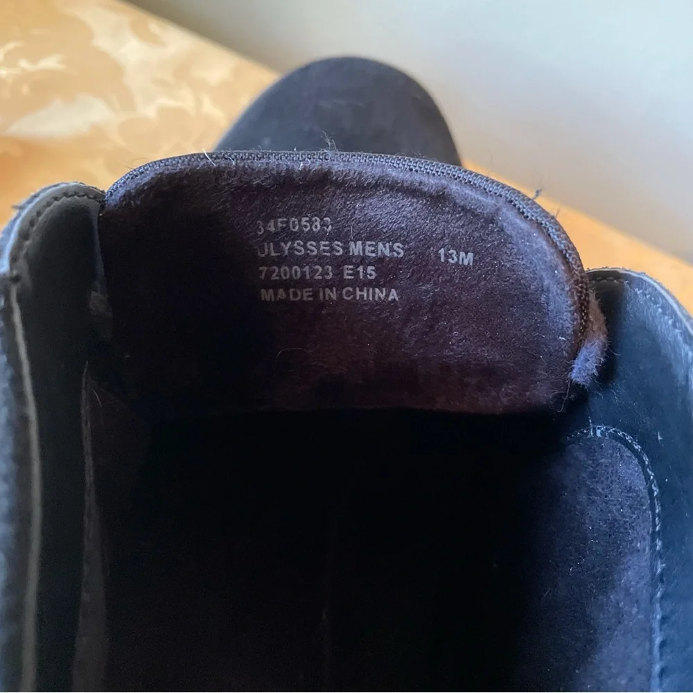 Calvin Klein Ulysses Black Suede Ankle Chukka Boots